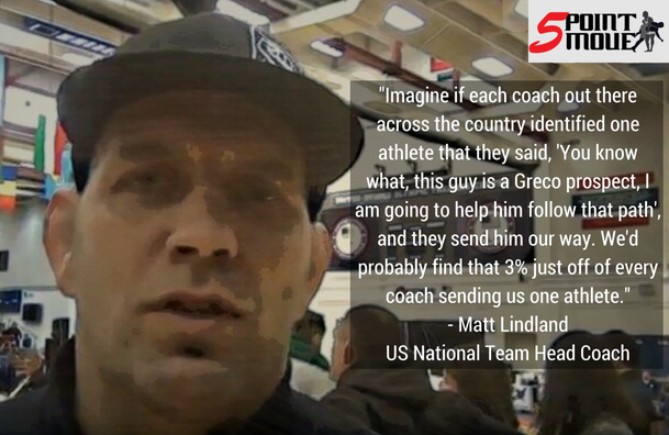 US Coach Matt Lindland 3% quote