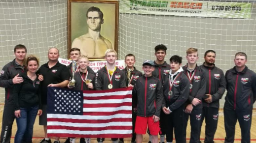 USA Greco-Roman wrestlers at 2018 Dinko Petrov Tournament