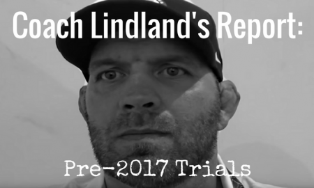 Coach Matt Lindland, pre-US Greco-Roman World Team Trials 2017