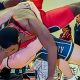 ryan hope demonstrates straddle lift for greco-roman wrestling