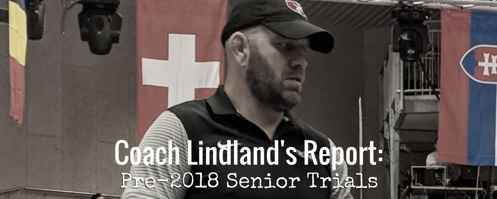 coach matt lindland, pre-2018 us senior greco-roman world team trials
